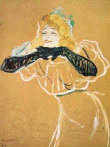  Henri  Toulouse-Lautrec Yvette Guilbert Norge oil painting art